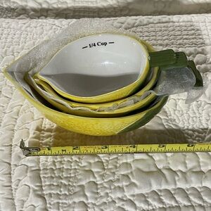 Lemon-Themed Ceramic Measuring Cups NEW!